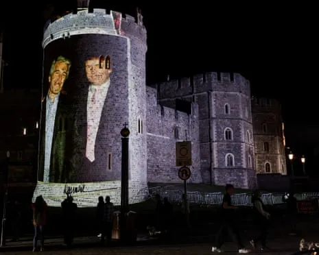 Four Arrested After Pictures of Trump and Epstein Displayed on Royal Windsor Castle