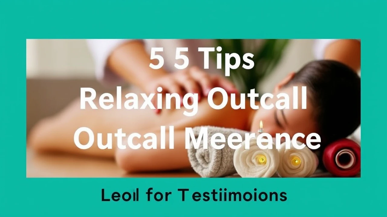 Top-notch 5 Tips for a Relaxing Outcall Massage Experience