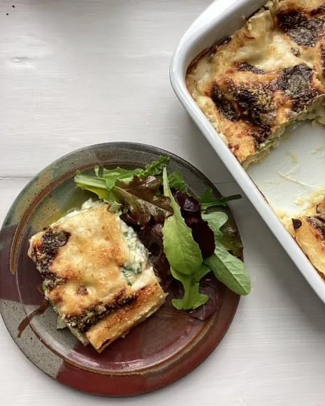 An Inspired Creation for Lasagne with Zucchini and Three Cheeses